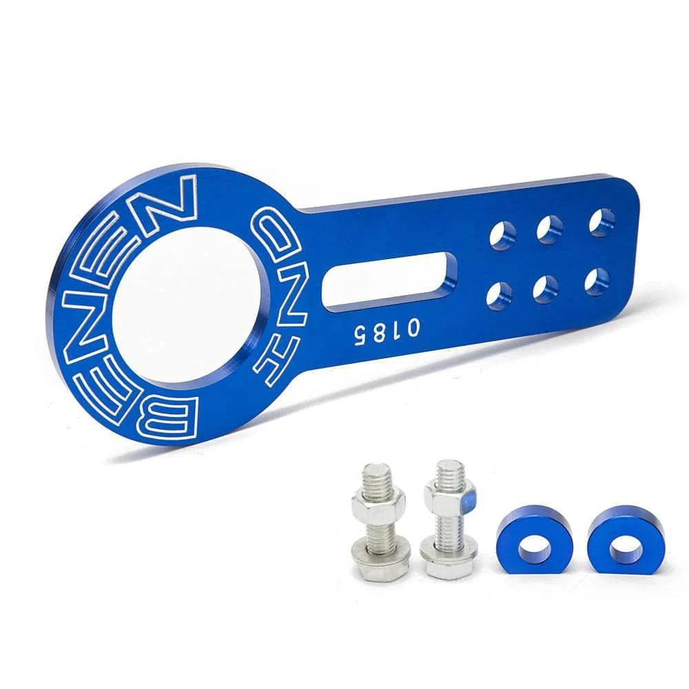 BENEN front tow hook in blue.