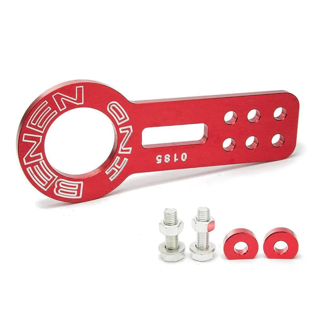 BENEN front tow hook in red.