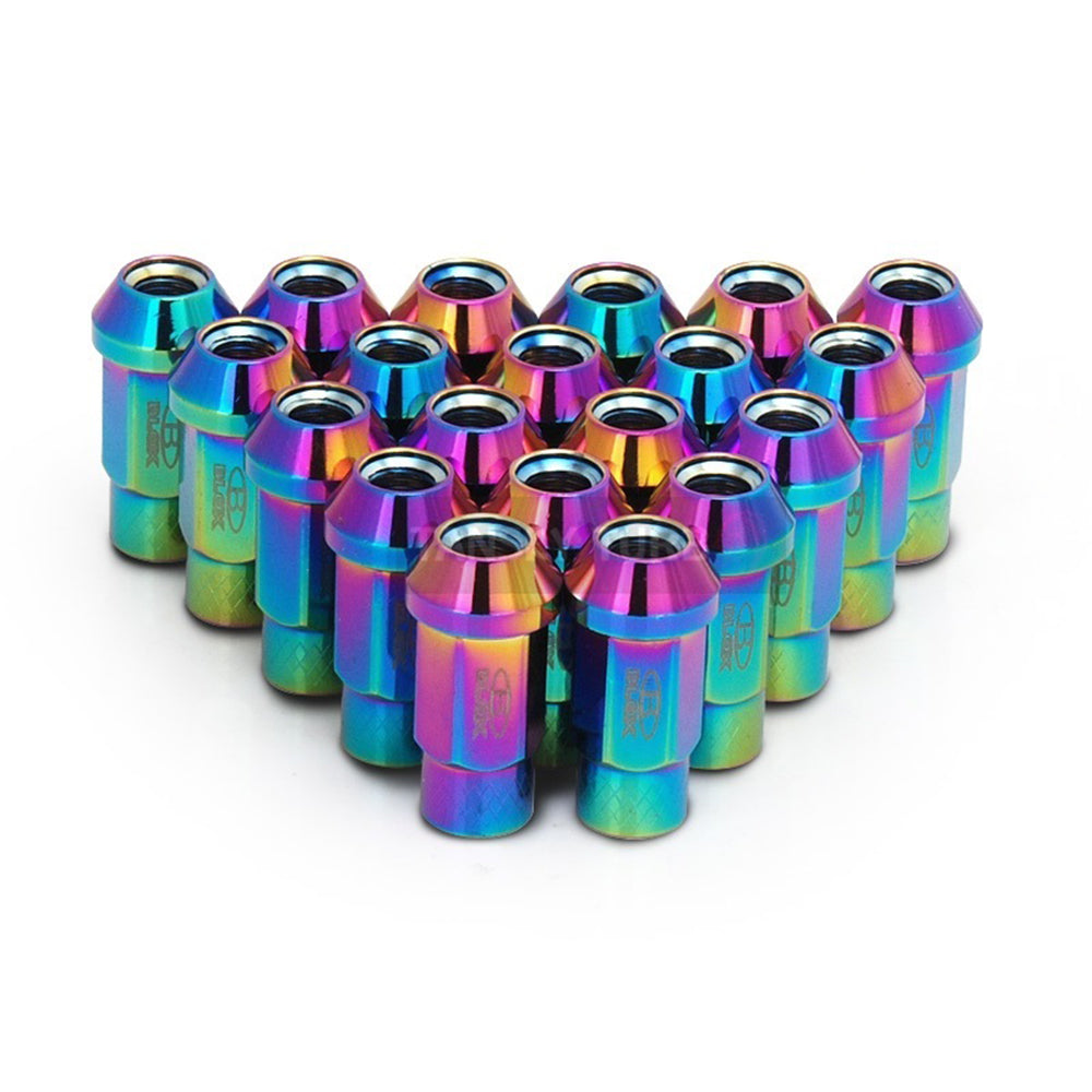 BLOX Spike Lug Nuts 50mm in neochrome.