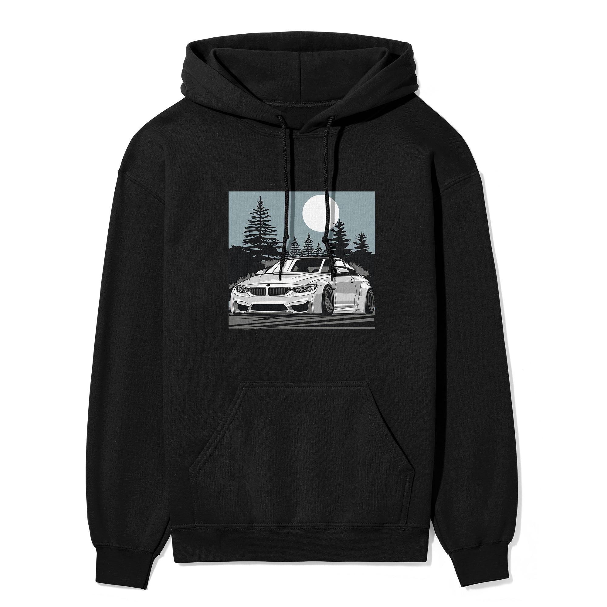 BMW M4 Car Hoodie in black.