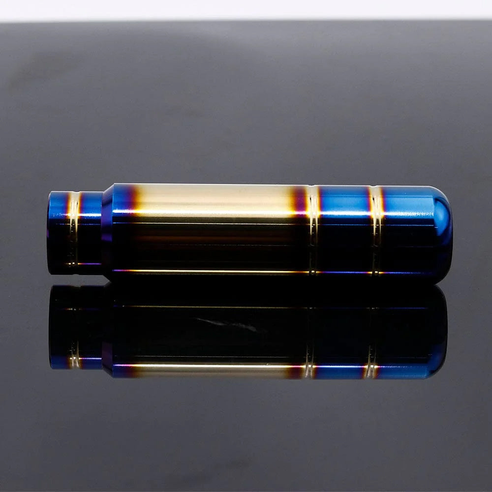 Bride burnt blue gold JDM gear shift knob 13cm length.