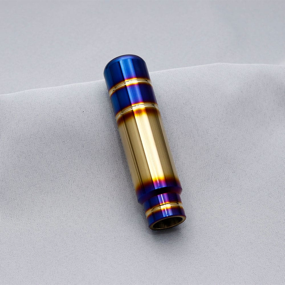 Bride burnt blue gold JDM gear shift knob 13cm length.