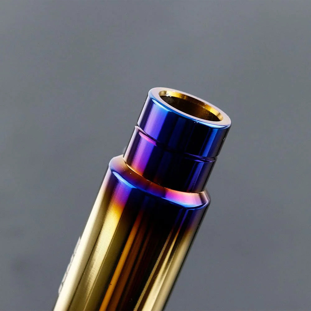 Bride burnt blue gold JDM gear shift knob 13cm length.