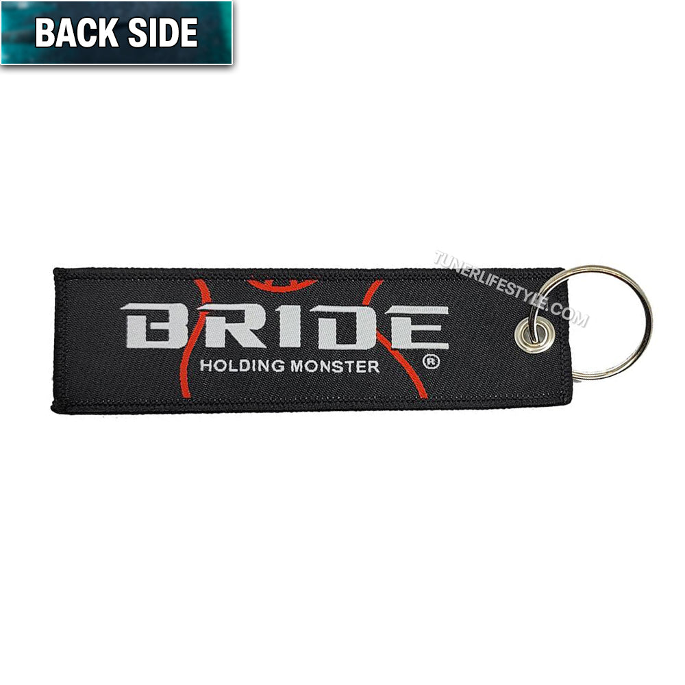 Bride Racing Black Jet Tag with keychain.