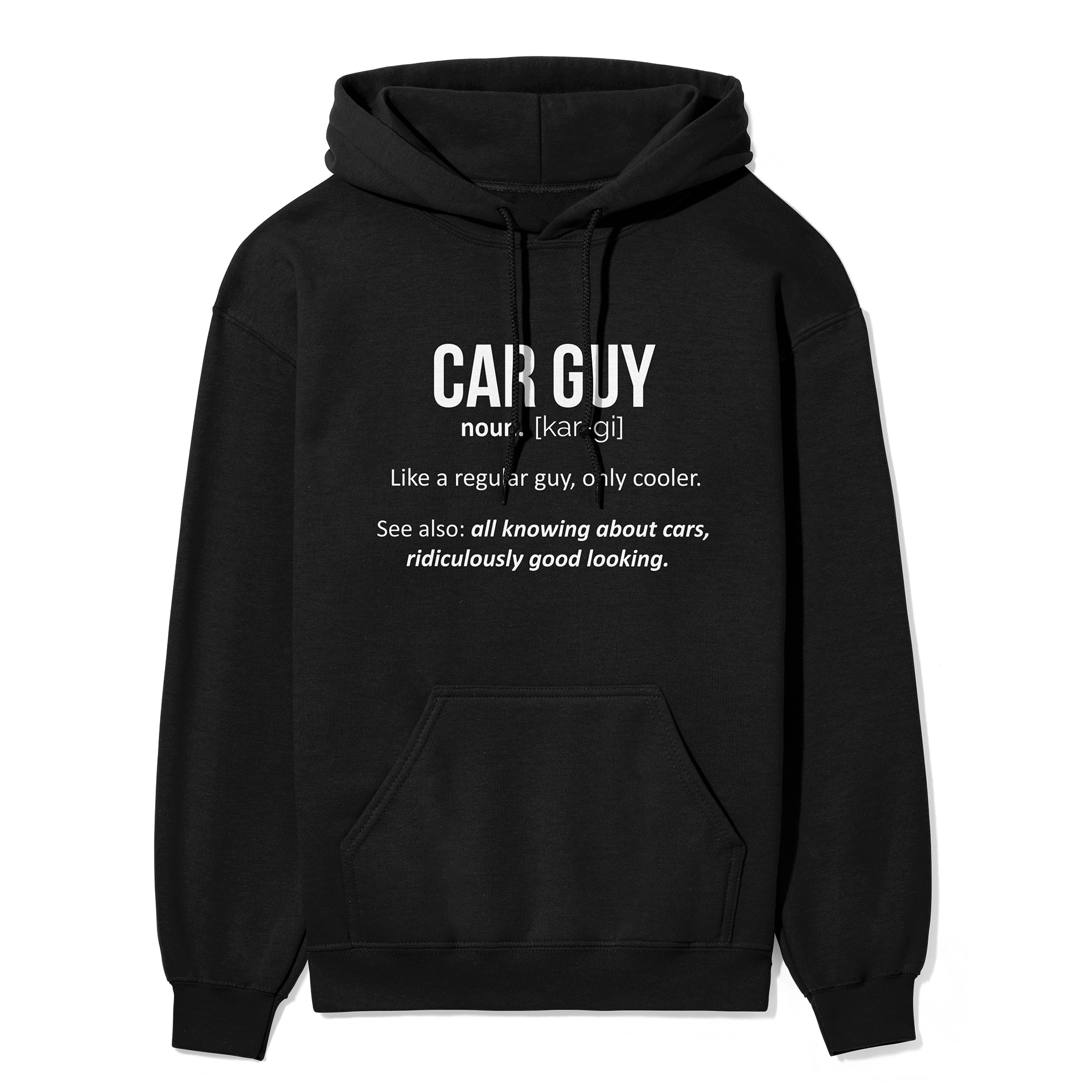 Car Guy - Car Hoodie - Black.