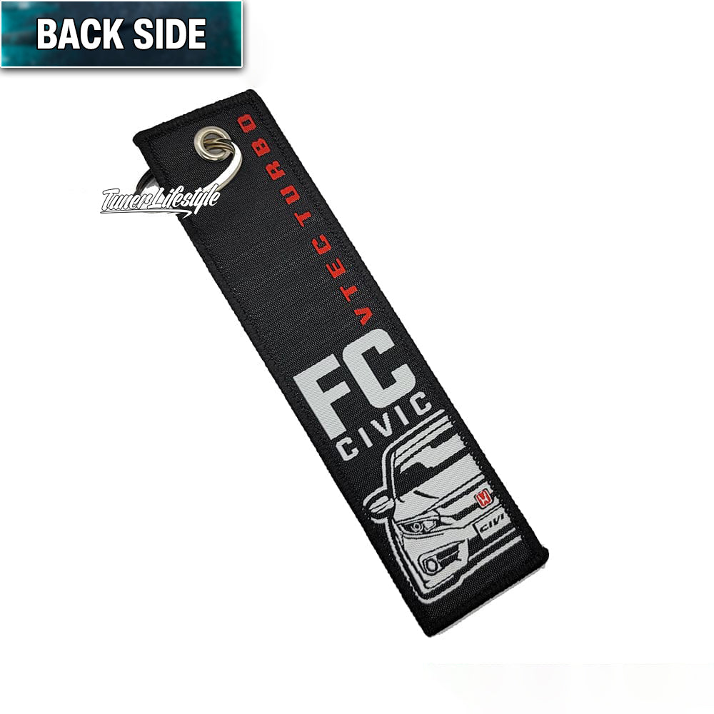 Civic FC VTEC Turbo Jet Tag with keychain.