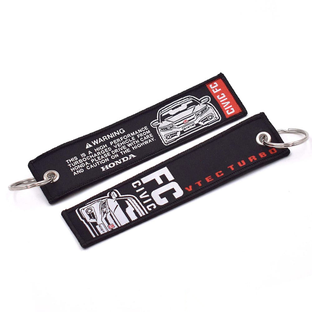 Civic FC VTEC Turbo Jet Tag with keychain.