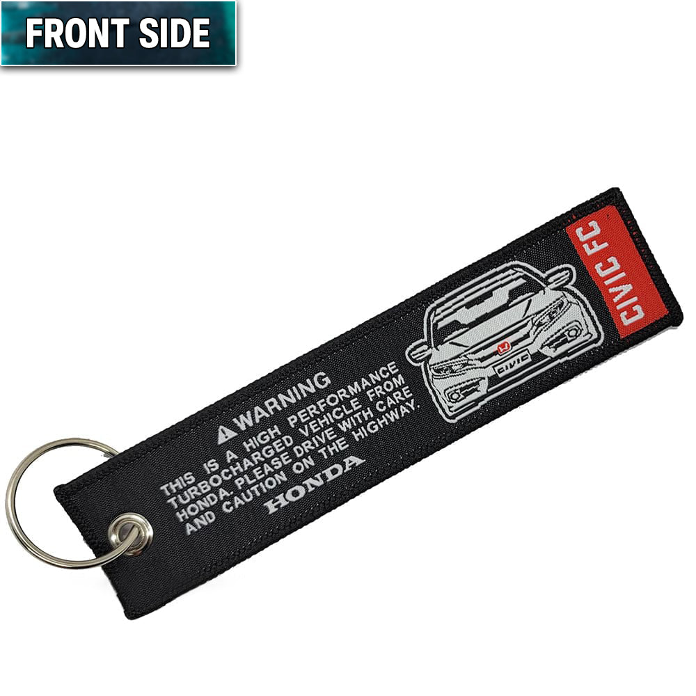Civic FC VTEC Turbo Jet Tag with keychain.