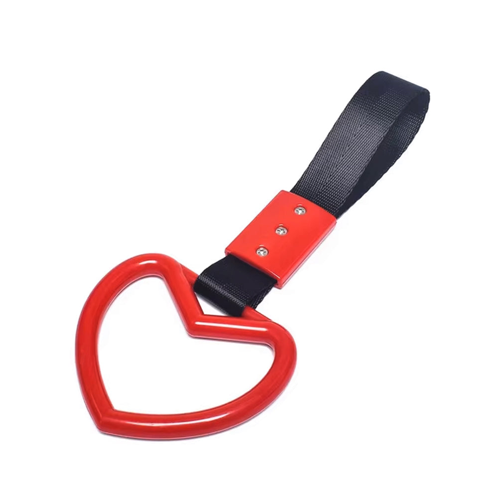 Classic Heart Tsurikawa in red color.