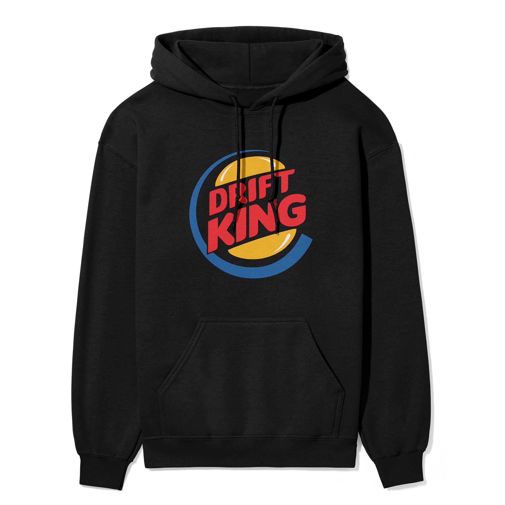 Drift King Car hoodie in black.