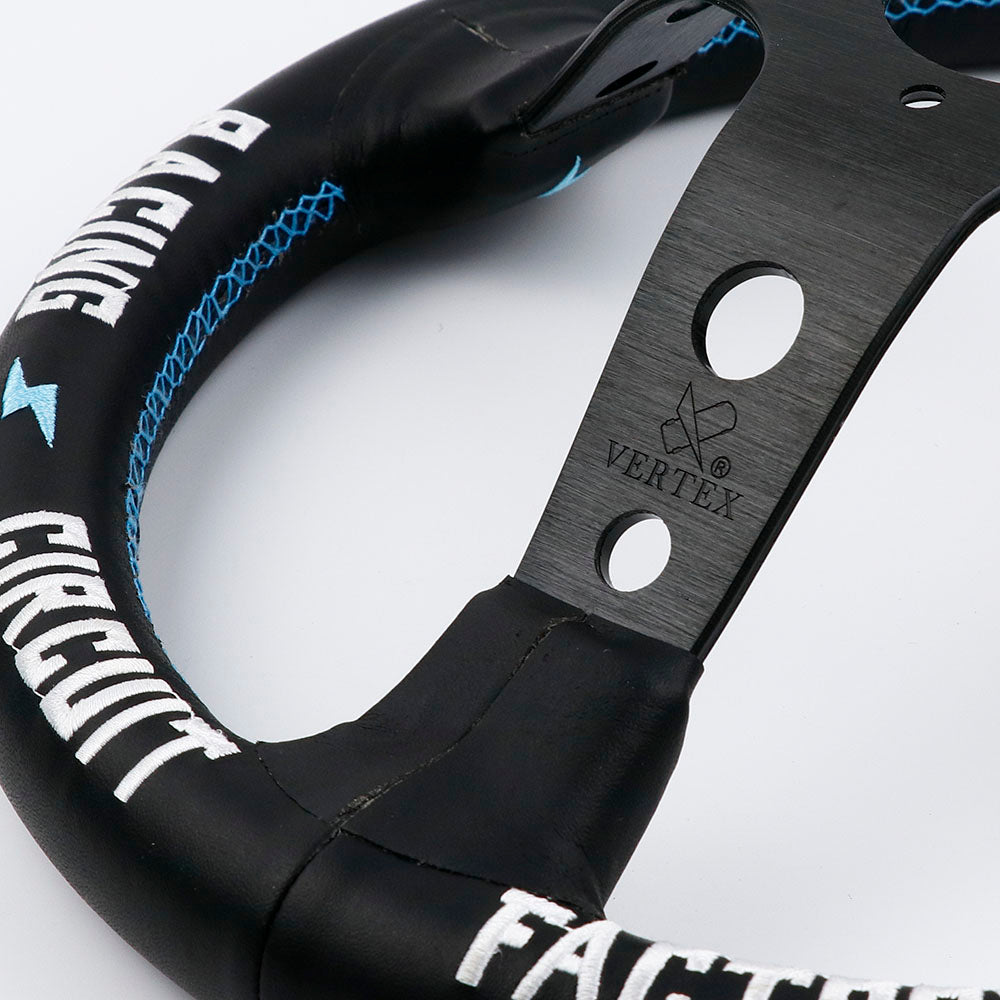 Fatlace x Vertex The Fast Life Steering Wheel 13 inch.