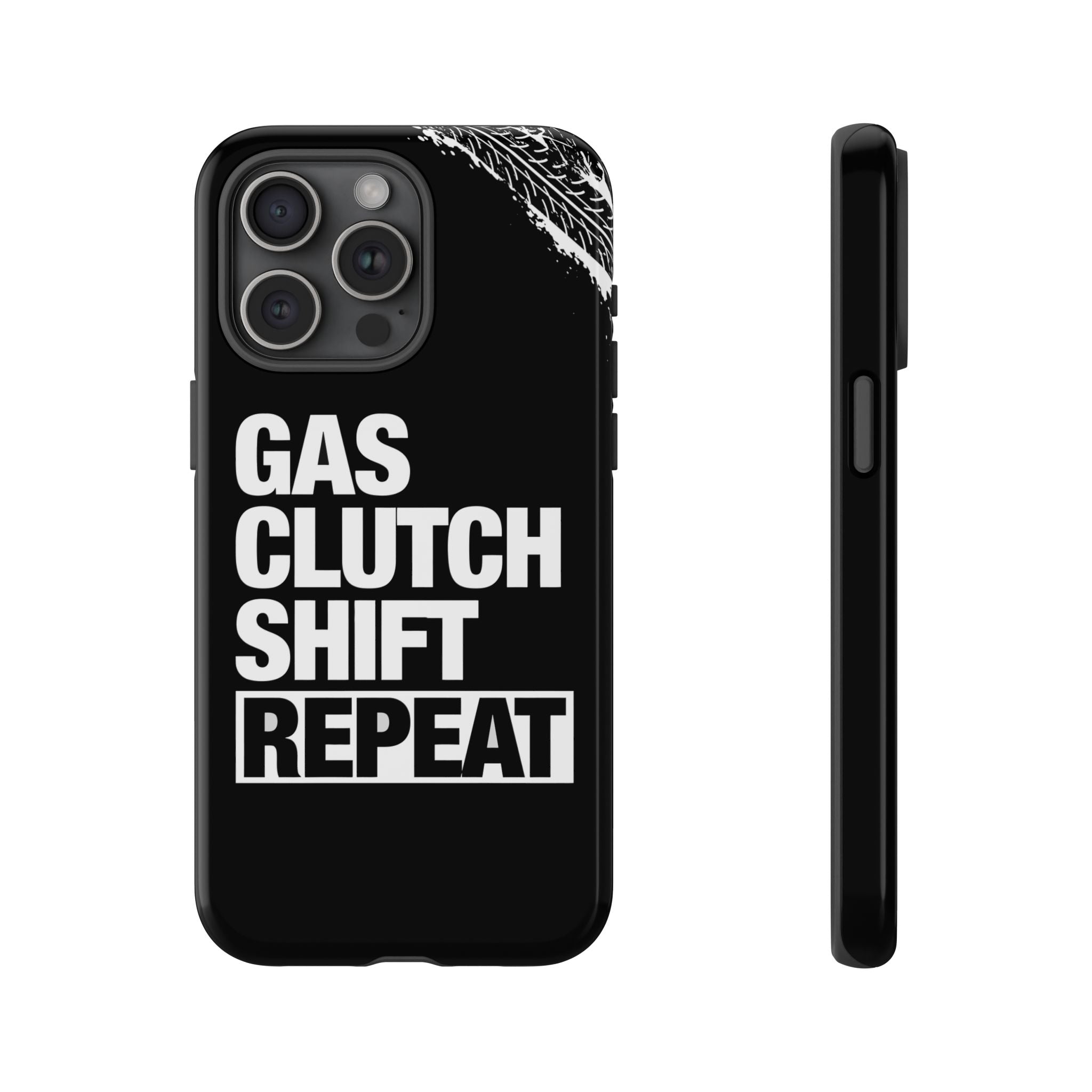 Gas Clutch Shift Repeat Phone Case for iPhone 15 Pro Max