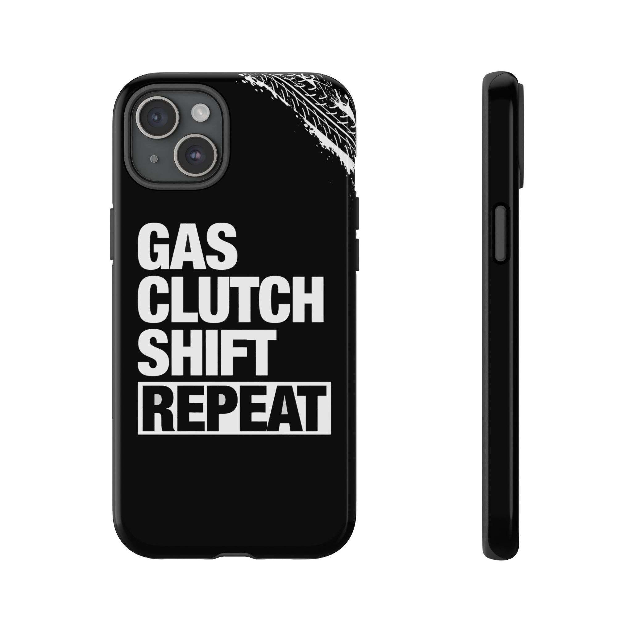 Gas Clutch Shift Repeat Phone Case for iPhone 15