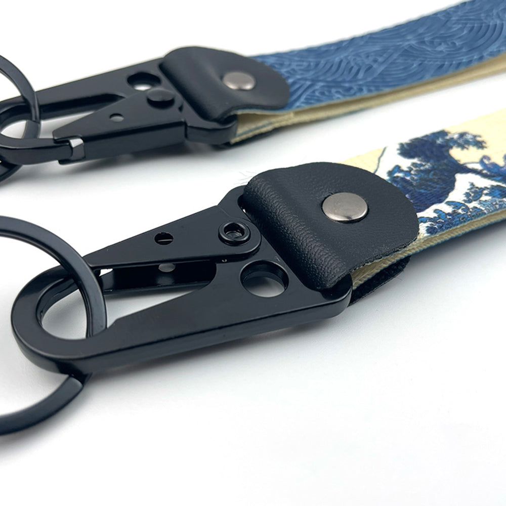 The Great Wave off Kanagawa Short Lanyard.