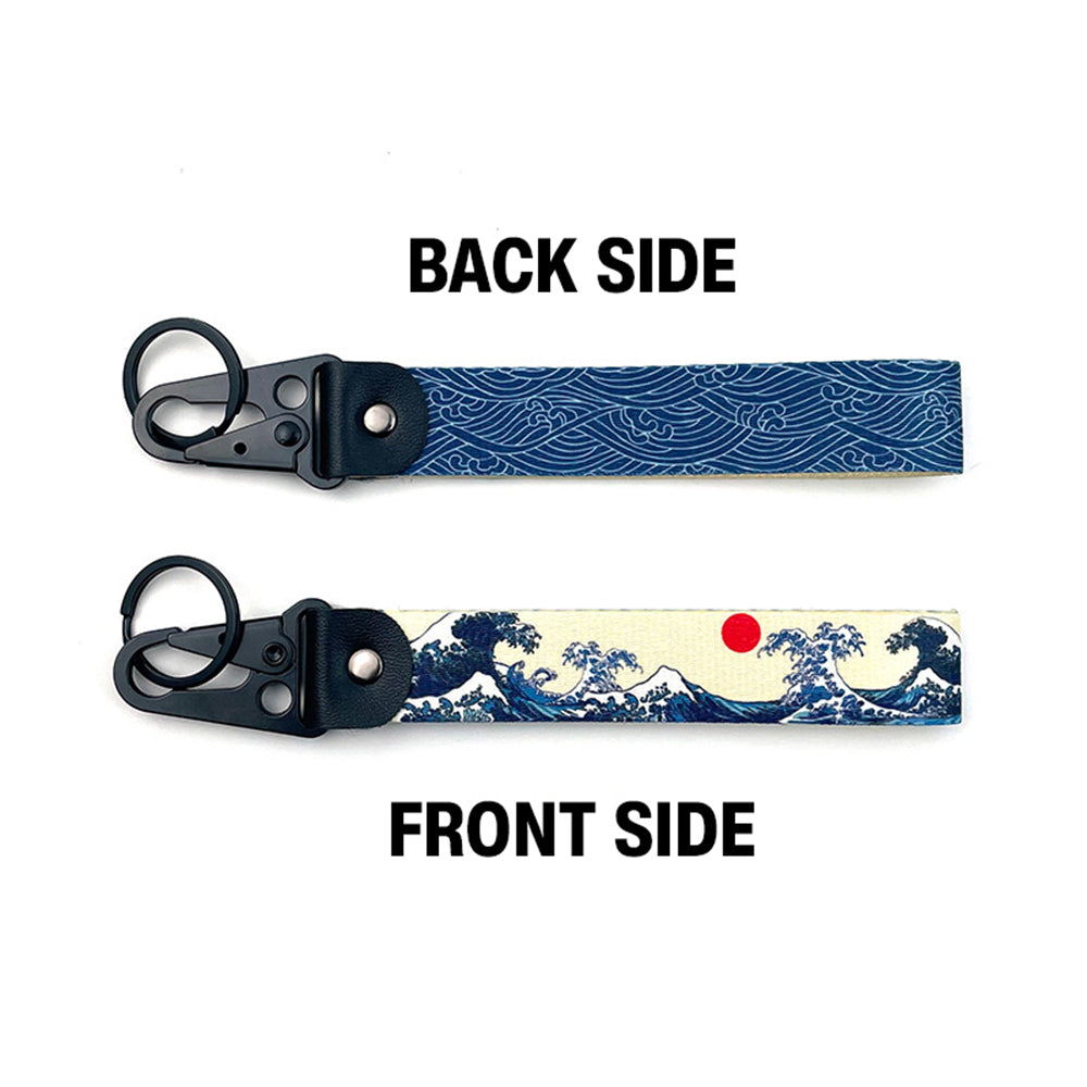 The Great Wave off Kanagawa Short Lanyard.