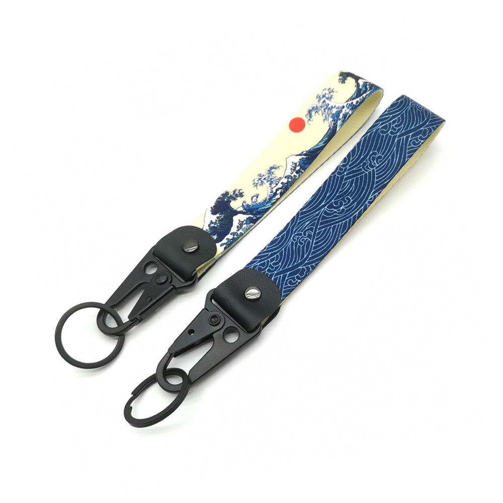 The Great Wave off Kanagawa Short Lanyard.