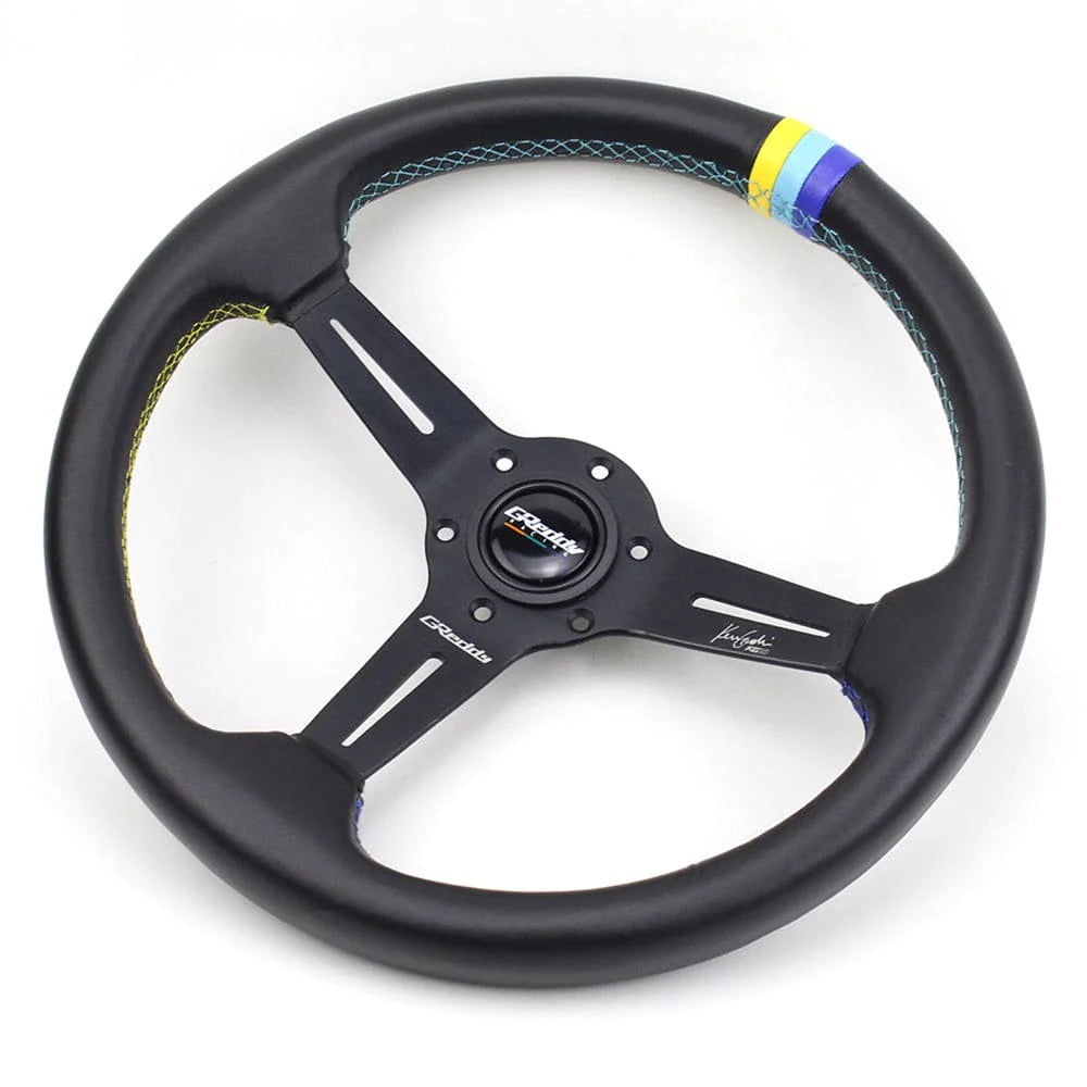 GReddy GPP Leather Steering Wheel 14 inch.