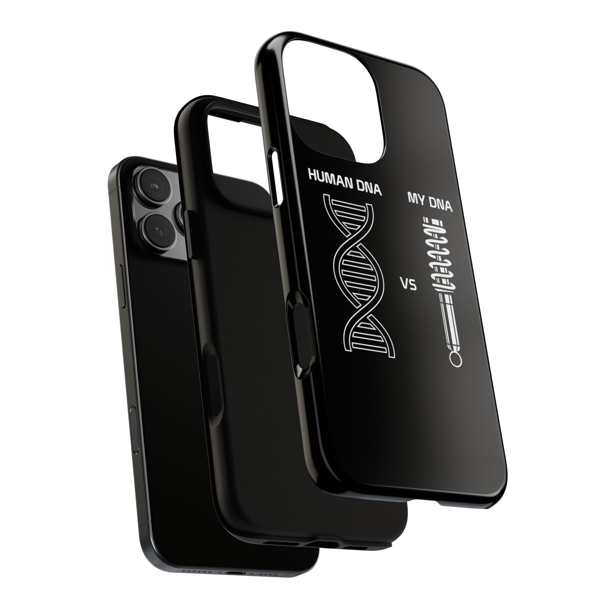 Human DNA vs My DNA Phone Case for iPhone 16 Pro Max