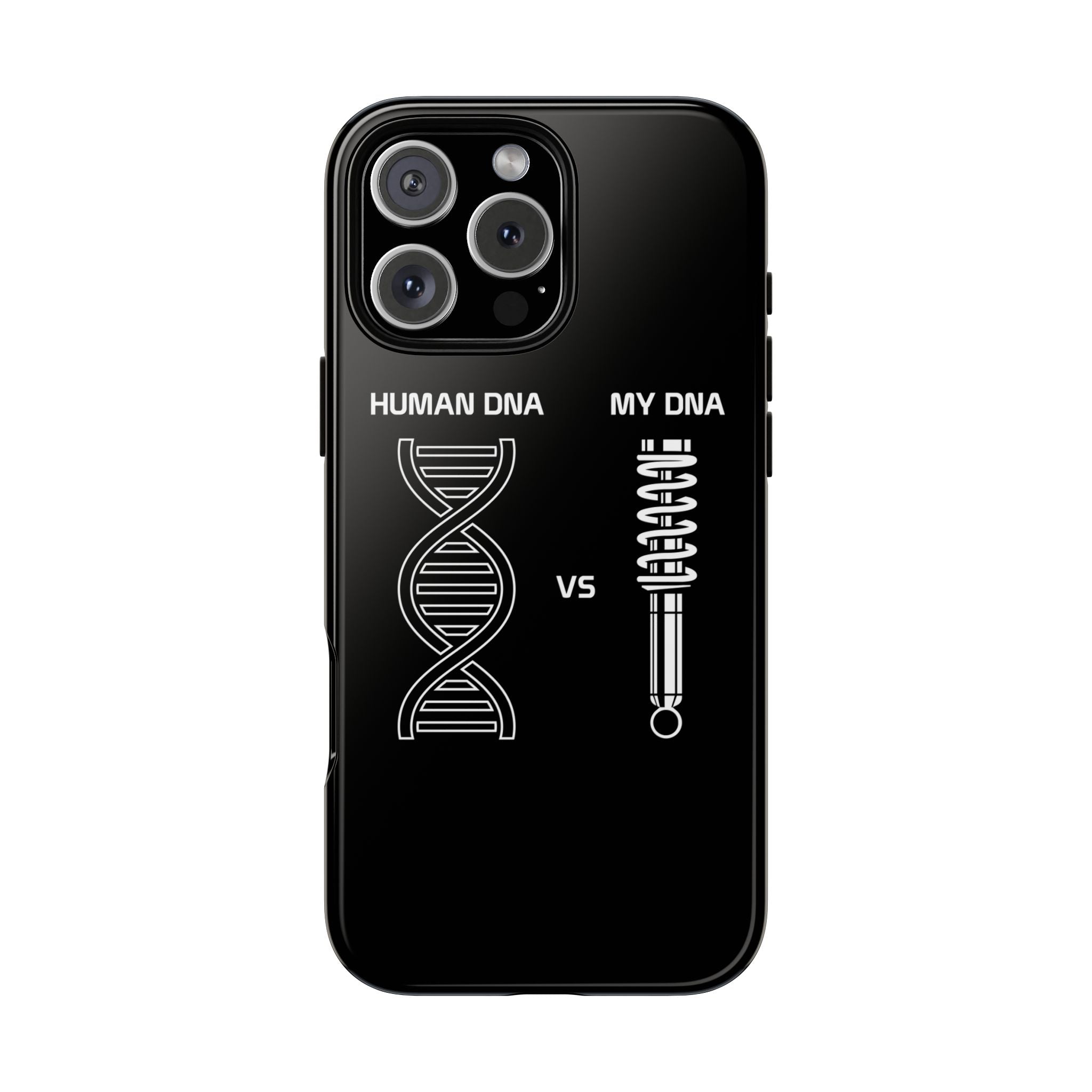 Human DNA vs My DNA Phone Case for iPhone 16 Pro Max