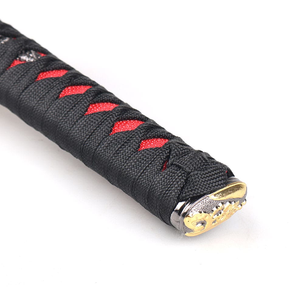Katana Samurai Sword Shift Knob in 20cm length with black/red handle.