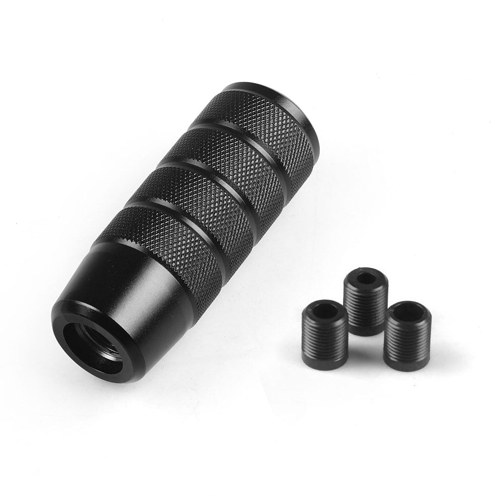 Knurled grip pro gear shift knob 95mm in black.