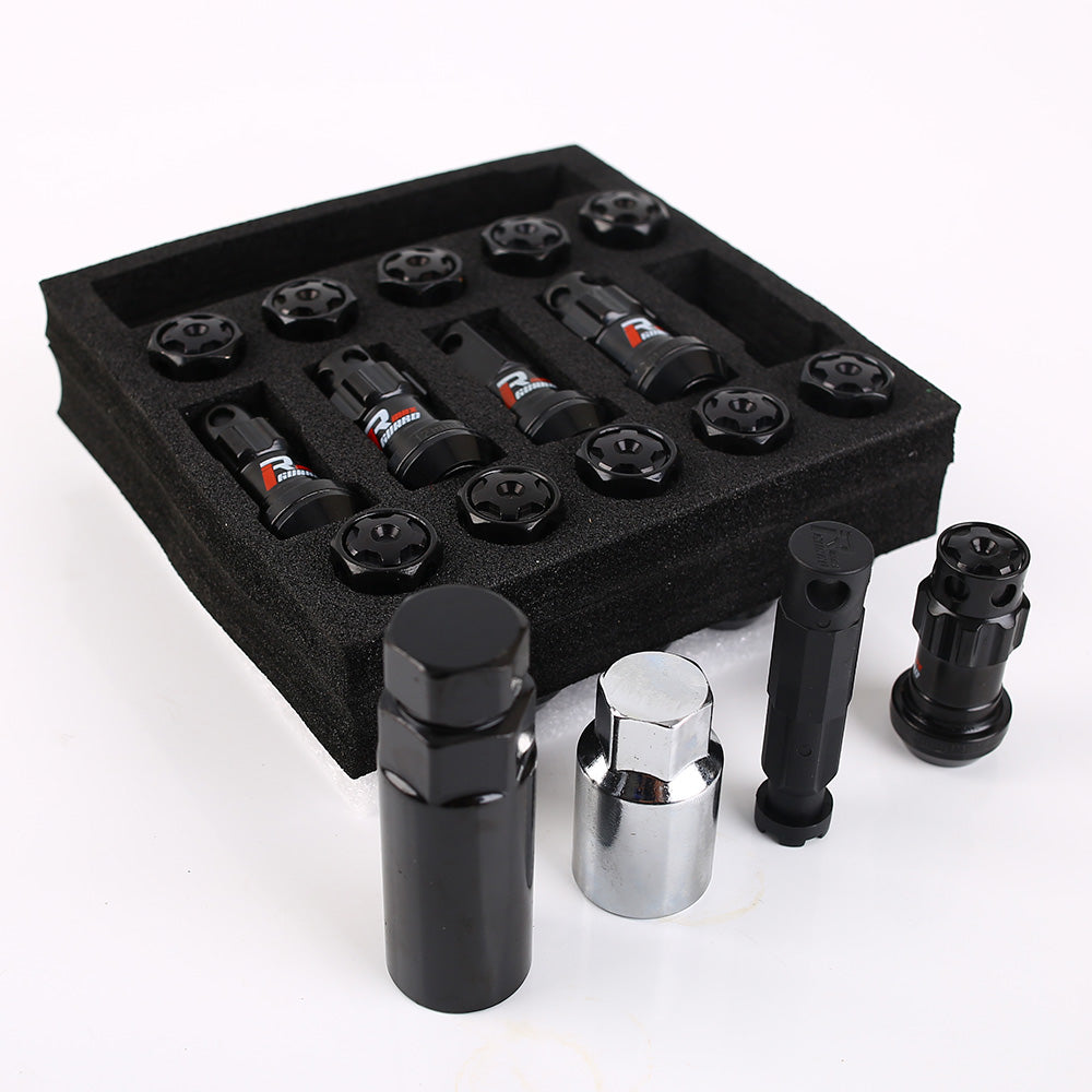 MaxGuard R40 Style Racing Lug Nuts in black.