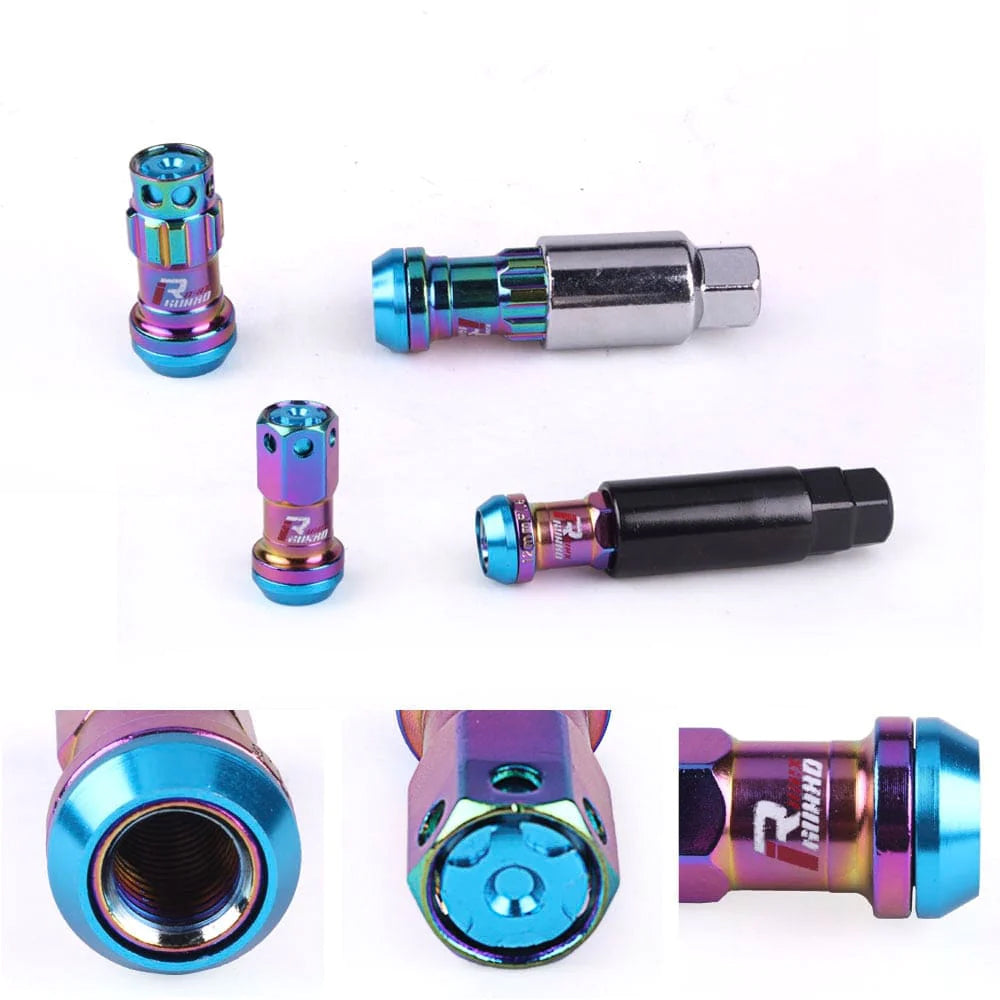 MaxGuard R40 Style Racing Lug Nuts in neochrome.