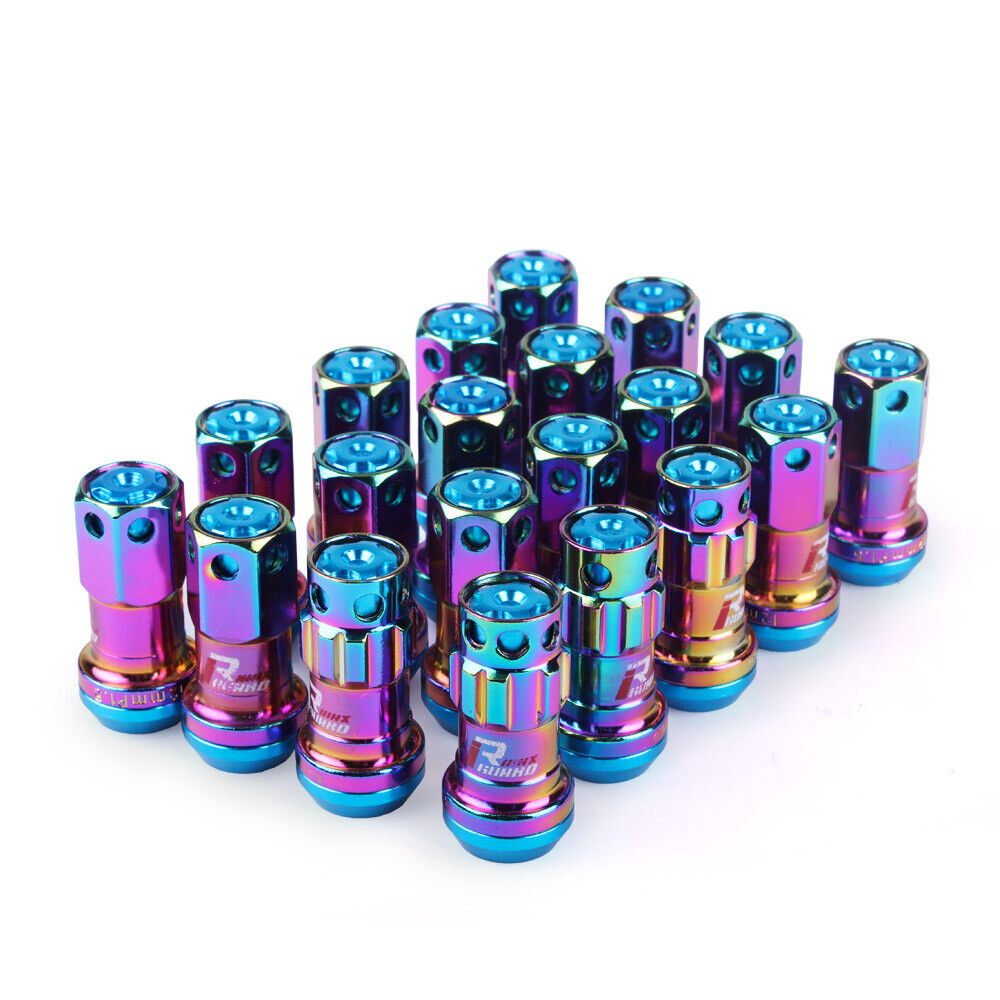 MaxGuard R40 Style Racing Lug Nuts in neochrome.