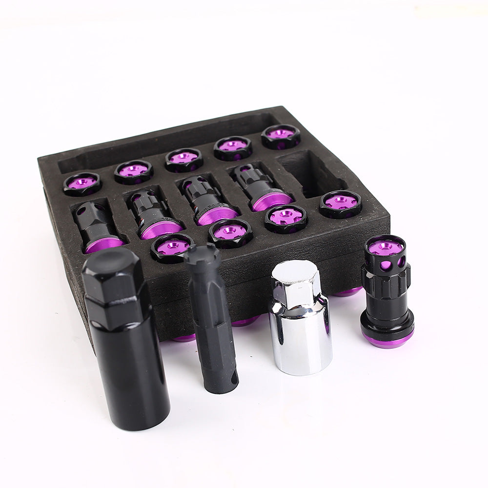 MaxGuard R40 Style Racing Lug Nuts in purple.