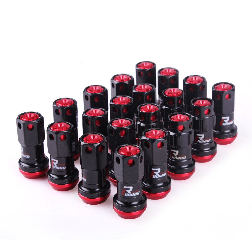 MaxGuard R40 Style Racing Lug Nuts in red.