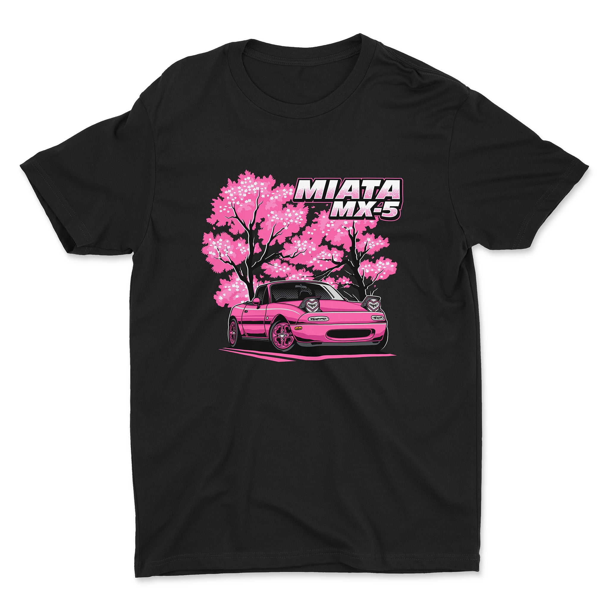 Mazda Miata MX-5 t-shirt in black color.