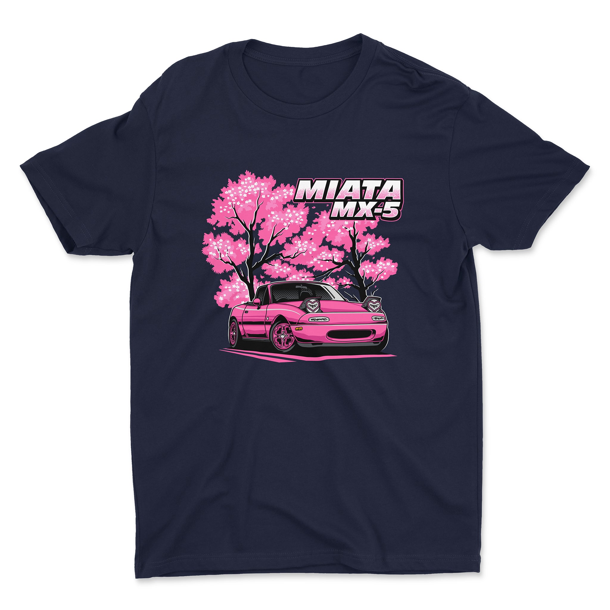 Mazda Miata MX-5 t-shirt in navy color.