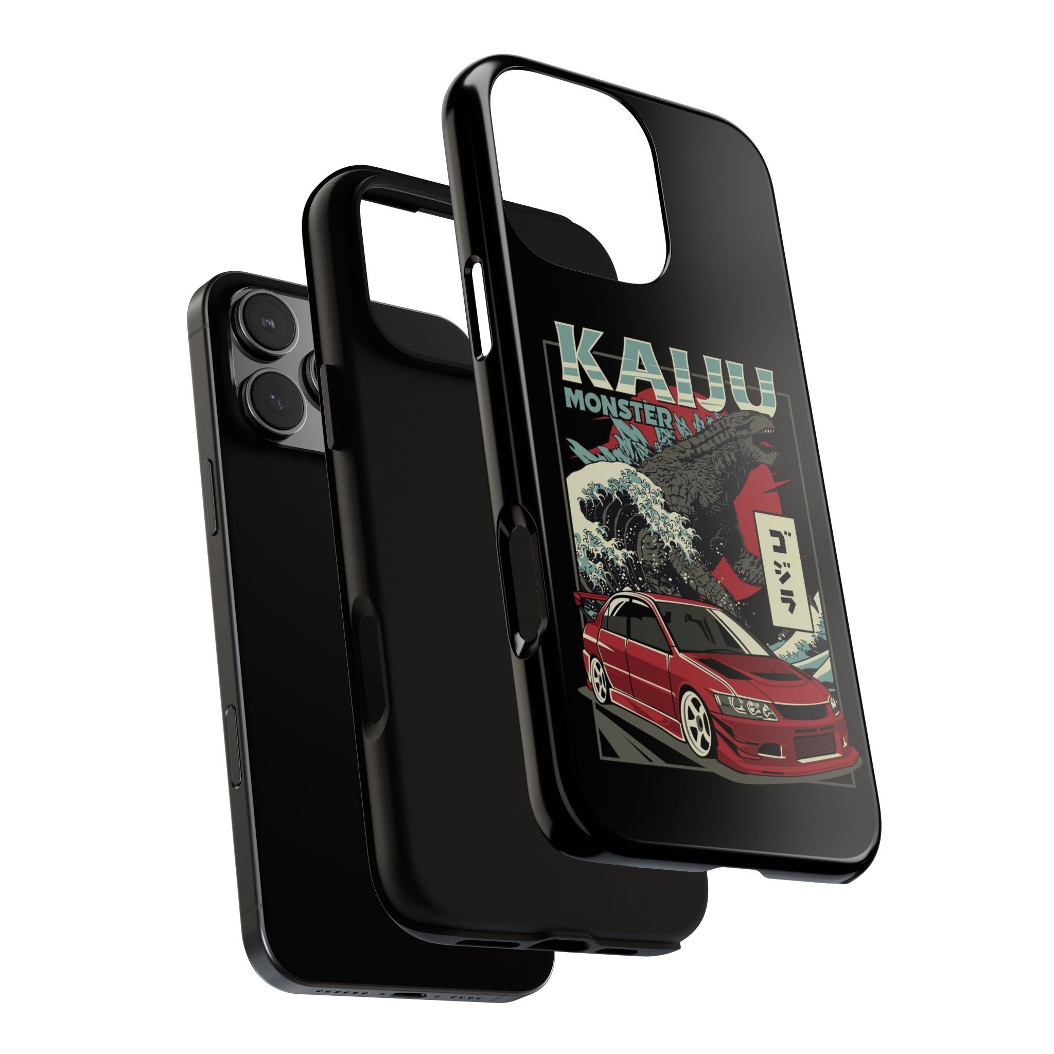 Mitsubishi Lancer Evo Kaiju phone case for iPhone models.