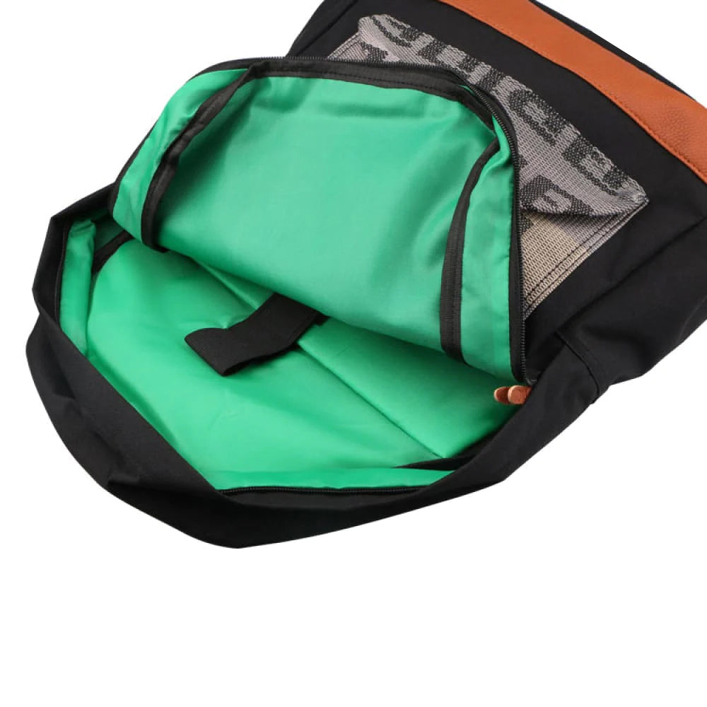 Mugen Bride Backpack with red racing harness straps.