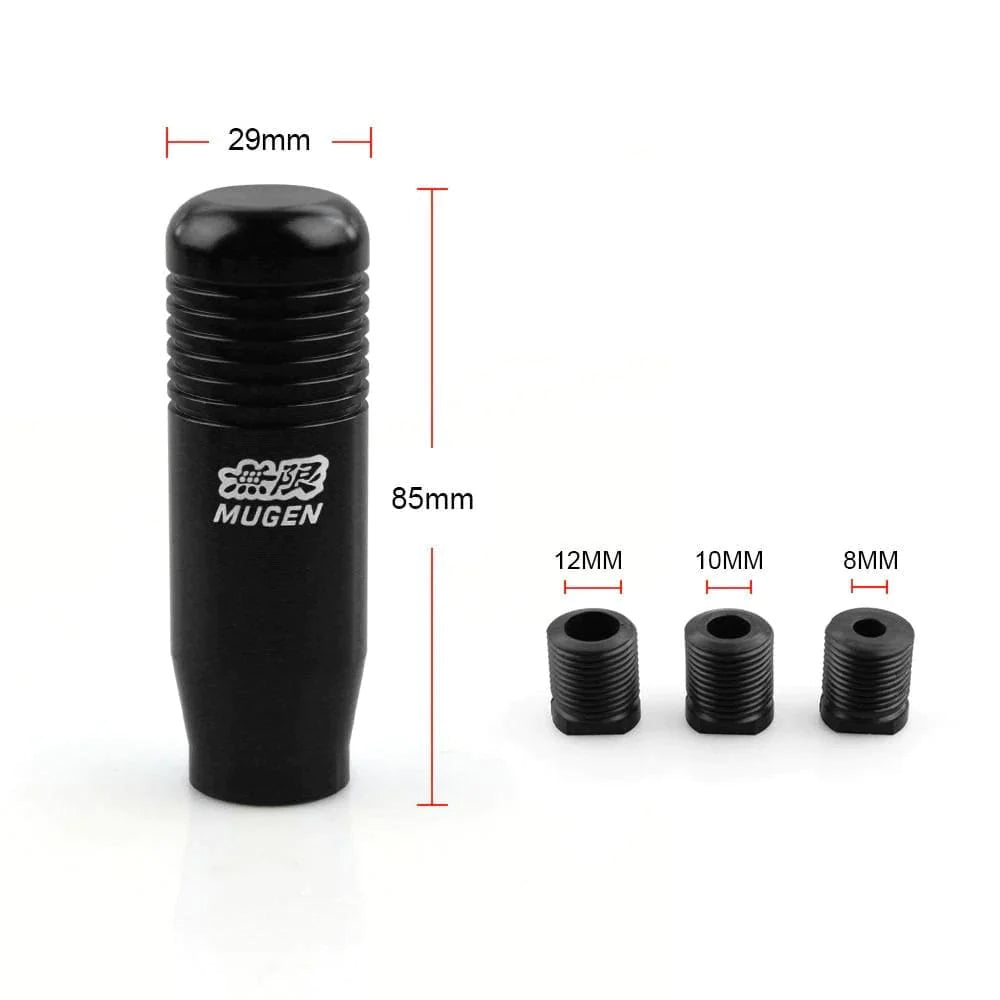 Mugen power JDM gear shift knob in black.