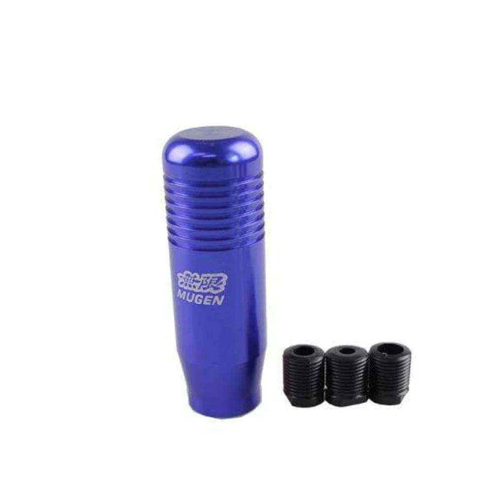 Mugen power JDM gear shift knob in blue.