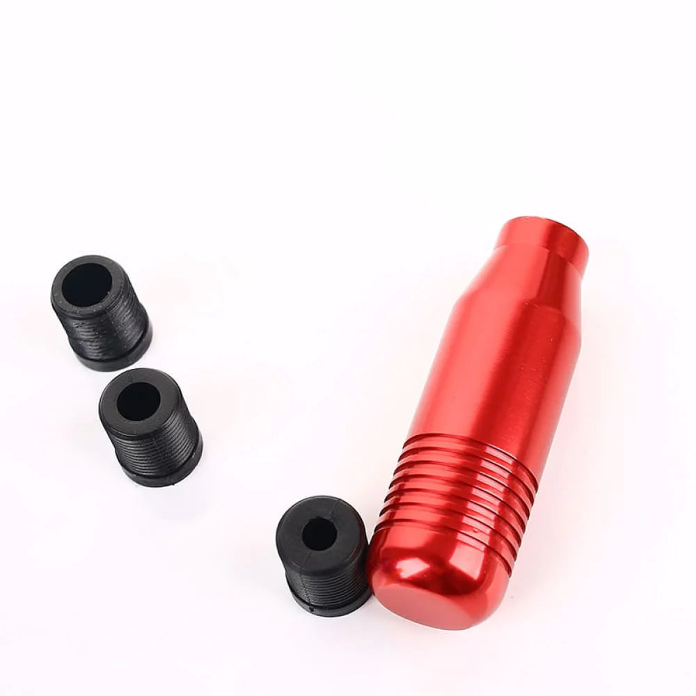 Mugen power JDM gear shift knob in red.