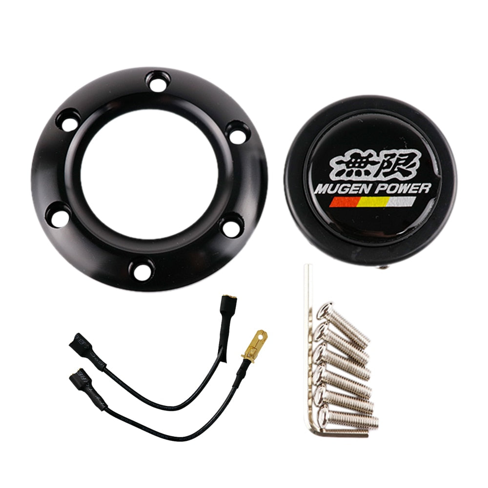 Mugen Power Leather Steering Wheel 14 inch.