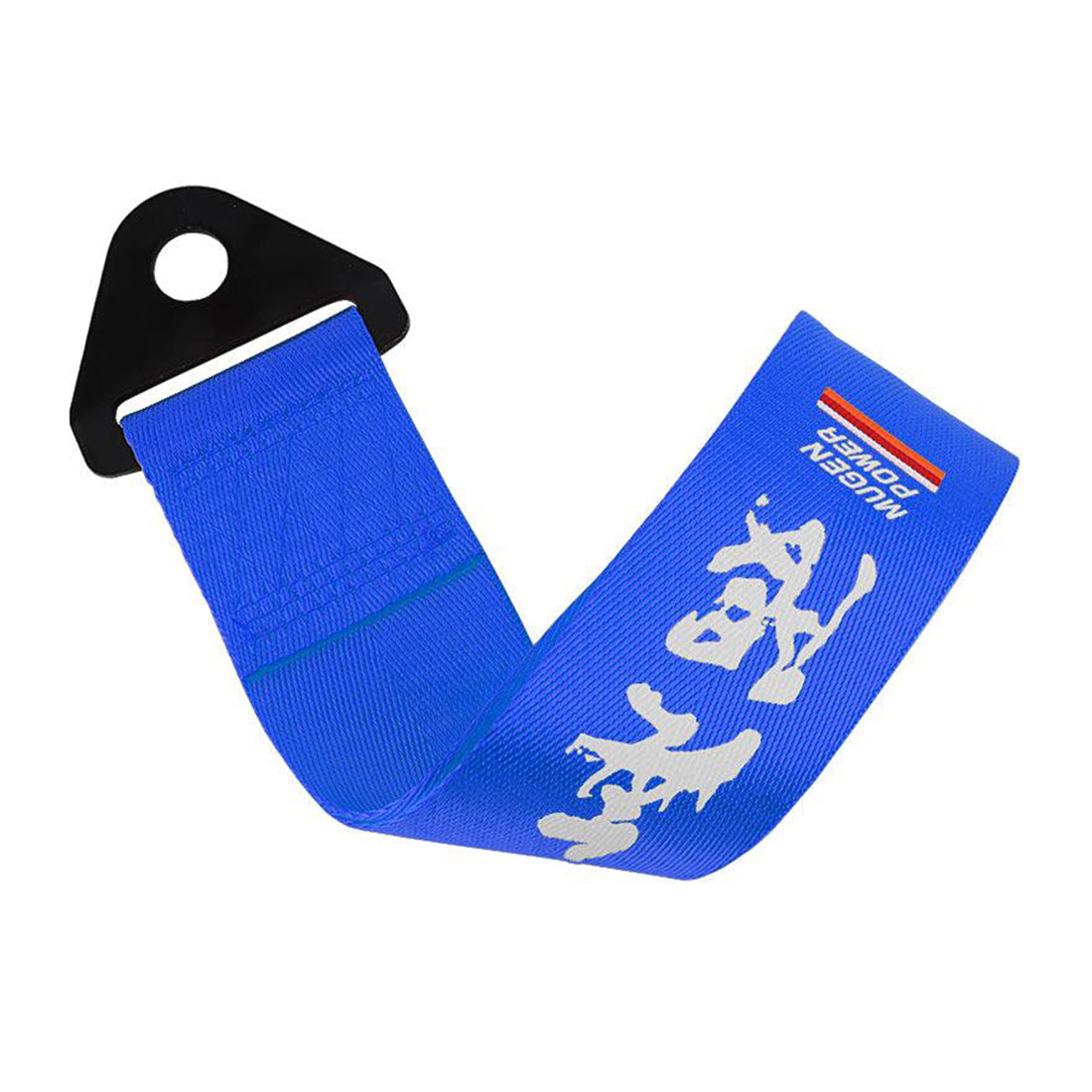 Mugen Power Tow Strap in blue.