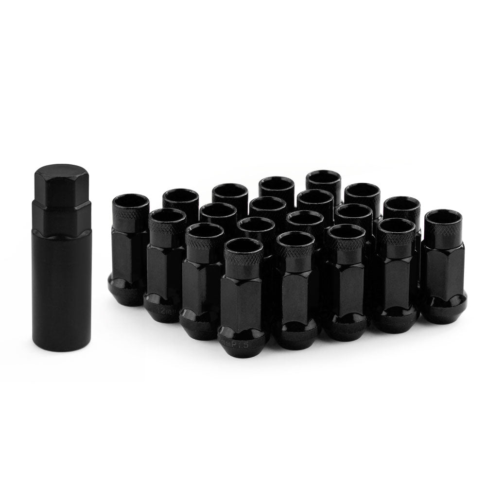 Muteki SR48 Lug Nuts in black.