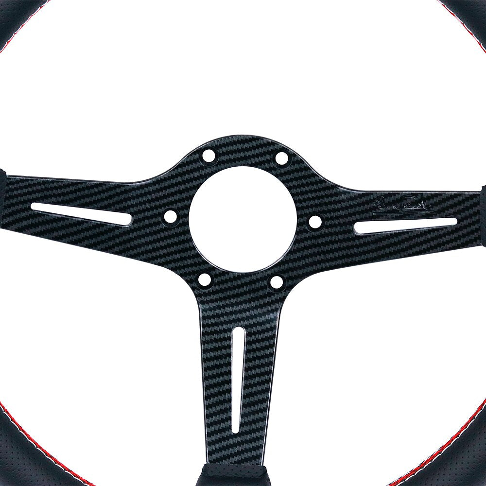 ND carbon fiber leather steering wheel 14 inch.