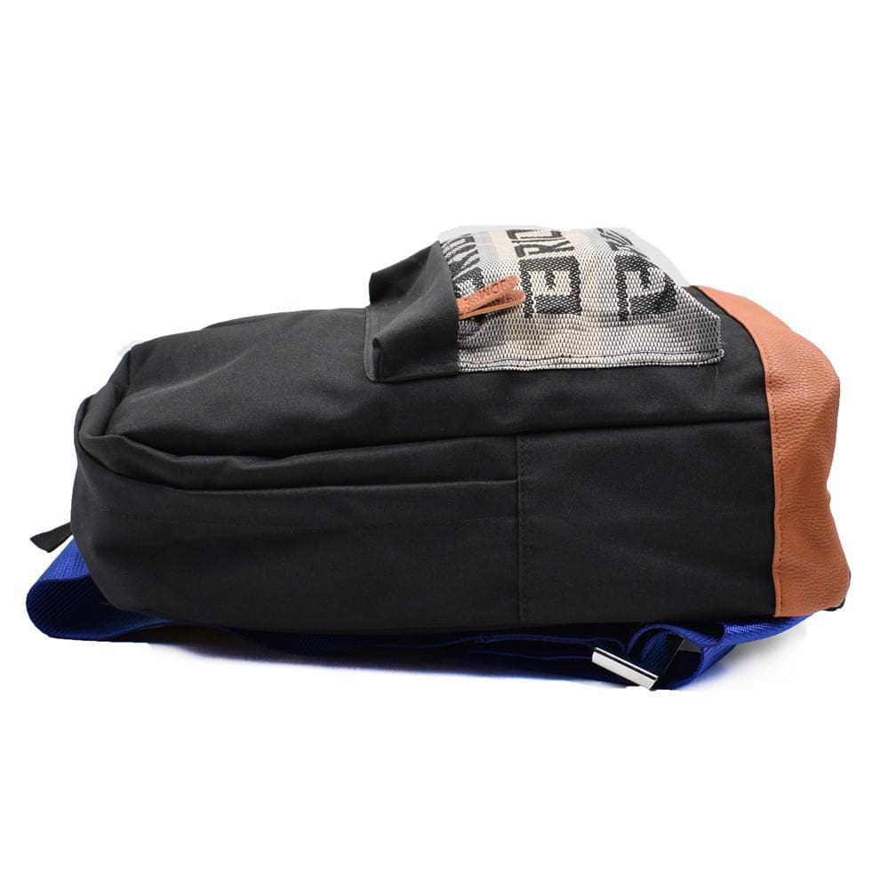 NISMO Bride Backpack with blue racing harness straps.