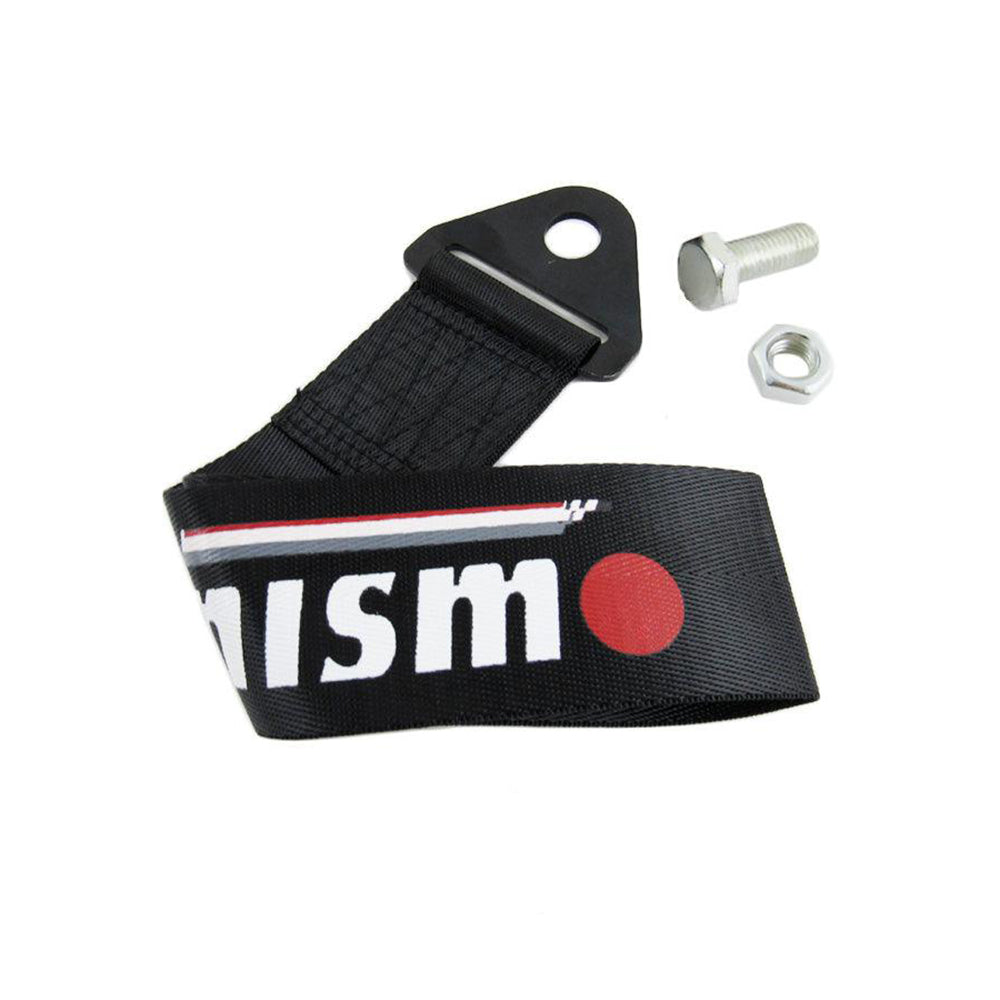 Nismo tow strap in black.
