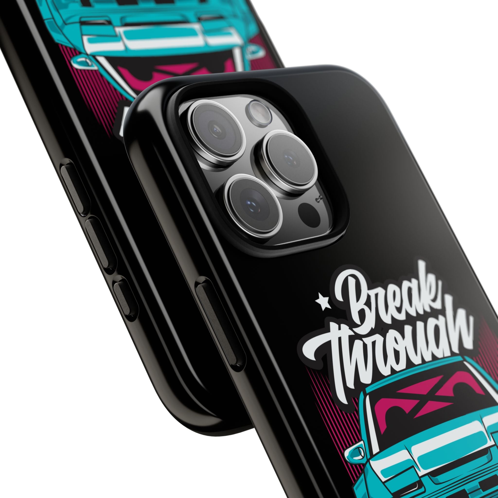 Nissan 240SX S13 Break Through Phone Case for iPhone 16 Pro Max