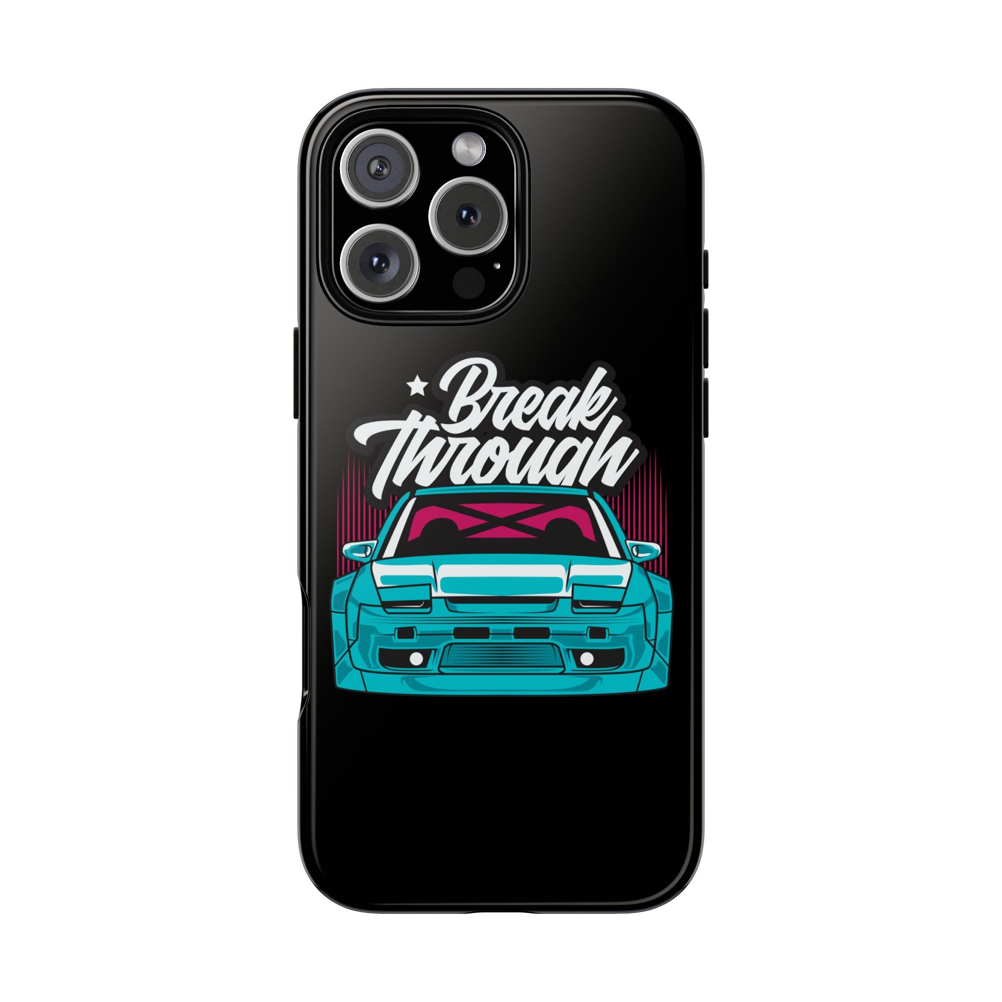 Nissan 240SX S13 Break Through Phone Case for iPhone 16 Pro Max