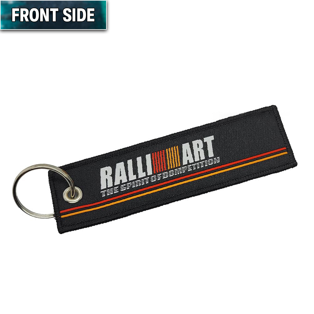Ralliart Competition Jet Tag with keychain.