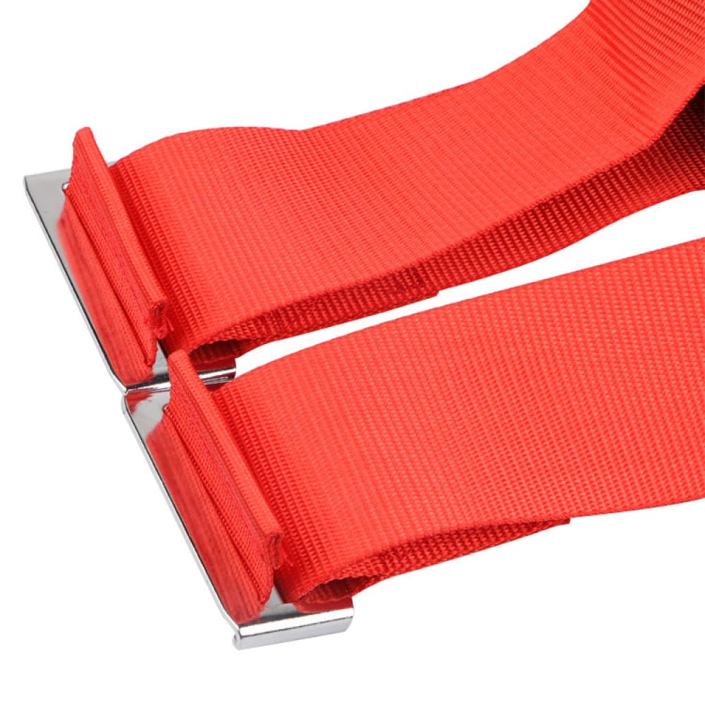 Recaro Bride Backpack with red racing harness shoulder straps.