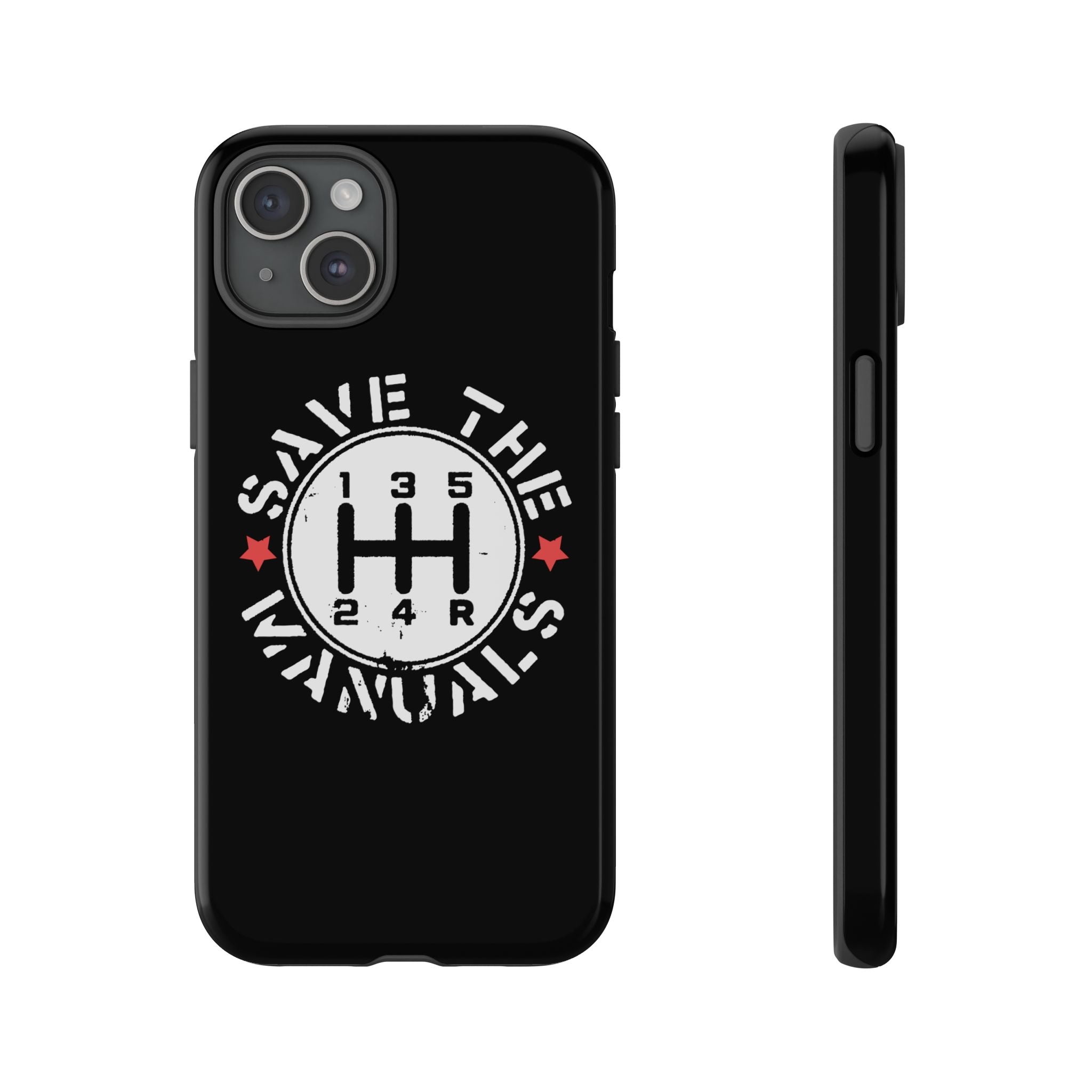 Save The Manuals Phone Case for iPhone 15