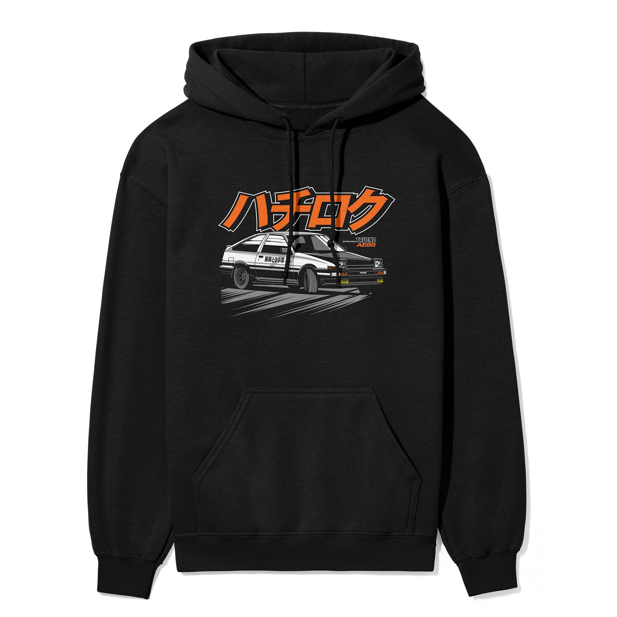 Toyota AE86 Trueno - Car Hoodie - Black.
