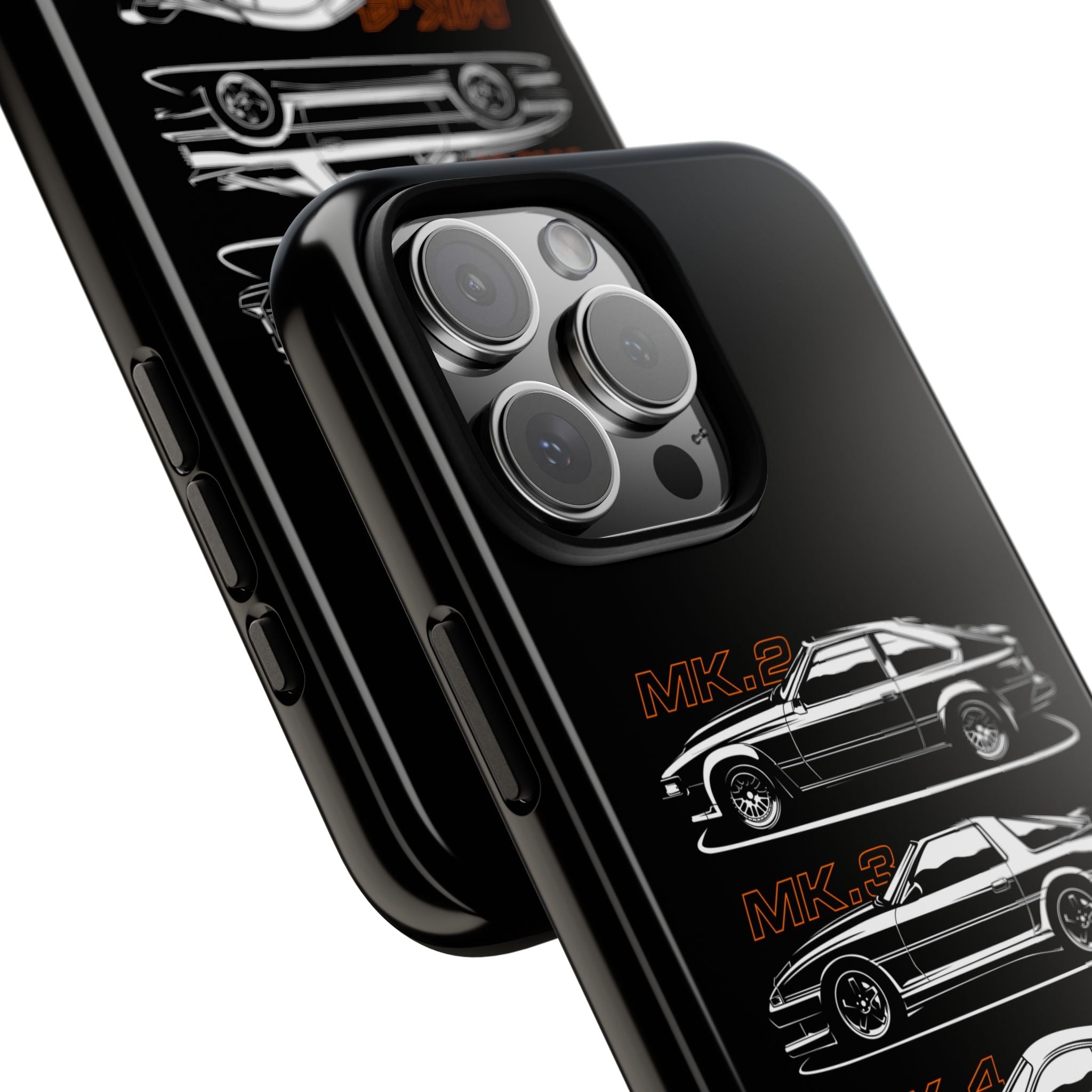 Toyota Supra History phone case for iPhone models.